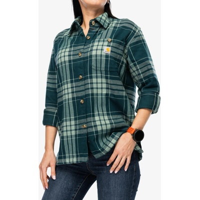 Carhartt Loose Fit Twill Plaid Shirt greenstone