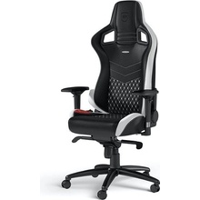 Noblechairs EPIC Genuine leather, černá/bílá/červená