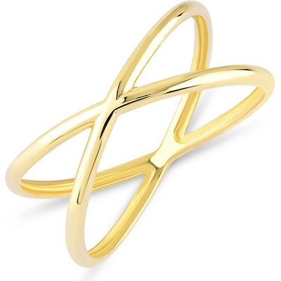 Lillian Vassago Celozlatý minimalistický prsten LLV06 GR126