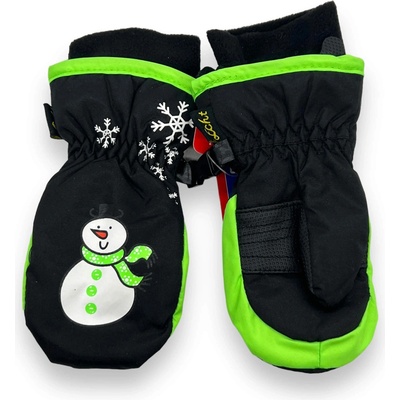 Echt Chlapčenské čierne zimné rukavice palčáky Černá