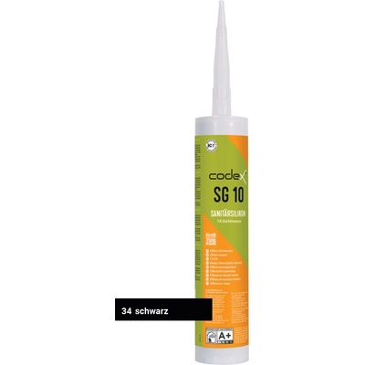 Codex SG 10 sanitární silikon 310 ml černá