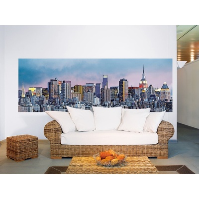 W+G 370 Papírová 4 dílná fototapeta Manhattan Skyline, rozměry 366 x 127 cm