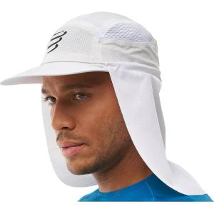 Compressport Шапка с козирка Compressport Stayfresh Ice Cap Sunshade Cap - White / Black - размер One Size (904-6424-0111)