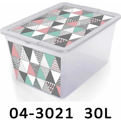 Branq úložný box Deco 30L trojuholníky 04-3021-TRI