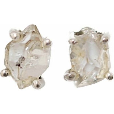Nefertitis Herkimer diamant náušnice pecky stříbro Ag 925 E494 NF658970,6 cm, 1,1 g