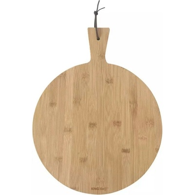 KingHoff Дъска за рязане на пица Kinghoff KH 1674, 35 см. диаметър, бамбук, кафява (KH 1674)