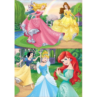 Educa 16846 Cardboard Disney Princess 2 x 20 dielov