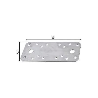 Plochá spojka 2.5x35x96mm ocel pozink s CE označením