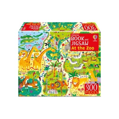 Usborne Book and Jigsaw At the Zoo | Kirsteen Robson
