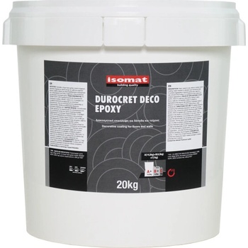 ISOMAT DUROCRET-DECO EPOXY - 3-zložková, dekoratívna, cemento-epoxidová stierka pre podlahy a steny Farba: Biela, Hmotnosť: 20 kg