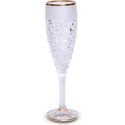 Bohemia Interactive 6 бр чаши за шампанско по 180 мл Bohemia от серия Nicolette Gold Mat (1000270)