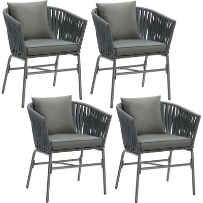 tectake 405831 sada stoličiek valeiras 60x61x77cm - sada 2 ks
