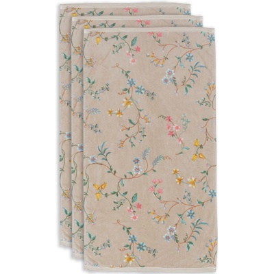 PIP Studio Osuška PIP Les Fleurs khaki 70 x 140 cm