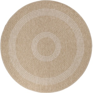 Ayyildiz Бежов кръгъл външен килим ø 80 cm Comilla - Ayyildiz Carpets (COMILLA80800886BEIGE)