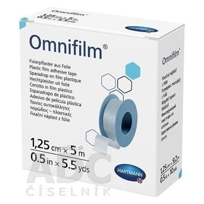 Omnifilm fixačná náplasť z transparentnej fólie na cievke 1,25 cm x 5 m 1 ks