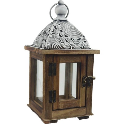 Dřevěná lucerna D6036 – Zboží Dáma