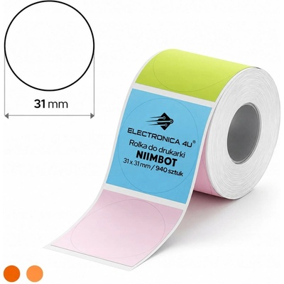 Samolepicí štítky samolepky Niimbot K2 K3 31x31mm 940 ks