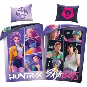 Halantex Спален комплект K-Pop Demon Hunters: Saja Boys, двулицев, 140 x 200 см (DSYAXECKPO)