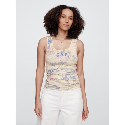 GAP Ребрест потник с лого на GAP GAP | Bezhov | ЖЕНИ | XXS