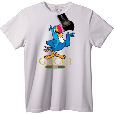 NOONEBRAND Gucci тениска с карикатурна птица - 6XL, Black