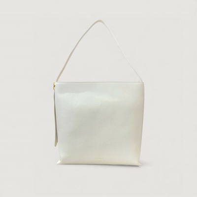 Coccinelle C-ME LOCK HOBO LARGE kožená kabelka Pearl