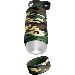 Pipedream PDX Plus Fap Flask Happy Camper Discreet Stroker Camo Frosted