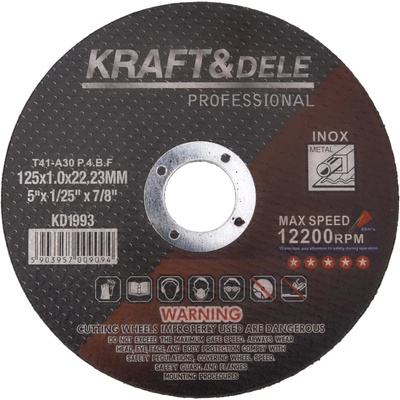 Kraft & Dele Rezný kotúč 125 x 1,0 x 22,23 mm KD1993 25 ks