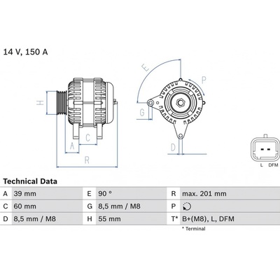Generátor BOSCH 0 986 080 400