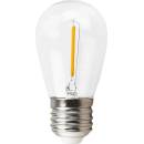 Berge LED žárovka filament E27 1W teplá bílá