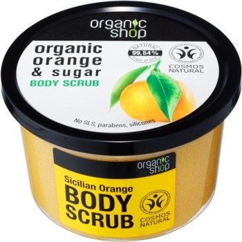 Organic Shop Body Scrub Mit Bio-Orangenöl & Zucker – Belebend, Natürlich, 250 Ml