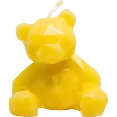 Svíčkománie3D Low-poly méďa žlutá 55 g