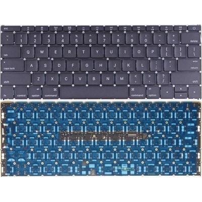 Apple MacBook 12" A1534 (Early 2015) - Klávesnica + Podsvietenie US, Black
