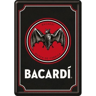 Nostalgic Art Plechová Pohlednice Bacardi Logo – Zboží Dáma