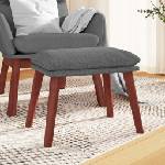 vidaXL Табуретка, светлосива, 45x29, 5x35 см, текстил (341457)