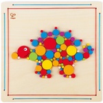 HaPe International Детска дървена мозайка HaPe International - Стегозавър (H5136)