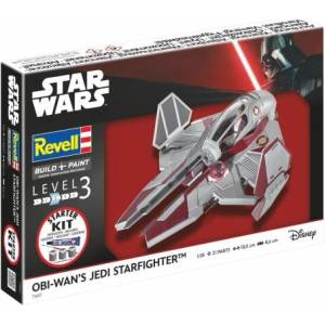 Revell Стартов комплект sw 73607 - Звездният изтребител на Оби-Уан (1: 58) (18-73607)