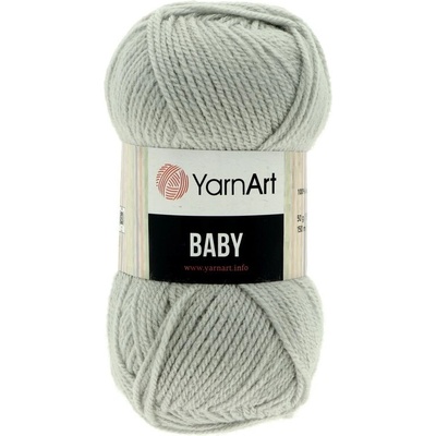 YarnArt Baby 855 svetlá sivá 50g