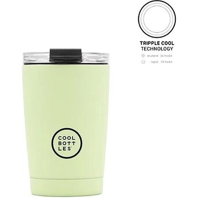 Cool Bottles Nerezový termohrnek Pastel Green 330 ml