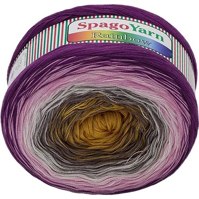 SpagoYarn Rainbow 250 g – 4 ružovo-fialová