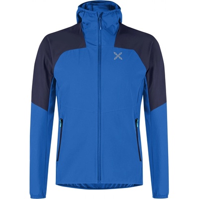 Montura Мъжко софтшел яке Montura Rise Hooded Jacket Softshell jacket - Bright Blue / Graphite Blue - размер XXL (003-3201-0216)