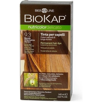 Biosline Biokap farba na vlasy 9.30 Blond zlatá Extra světlá 140 ml