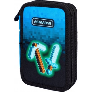 Astra Двоен несесер, Astra, С аксесоари ASTRABAG Пиксели, AC21, 20, 5 х 13 х 4, 5 см (AS503024054)