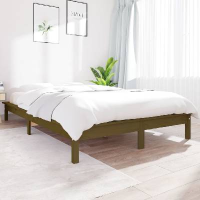 Petrashop 820589 Rám postele medově hnědý / masivní borovice
