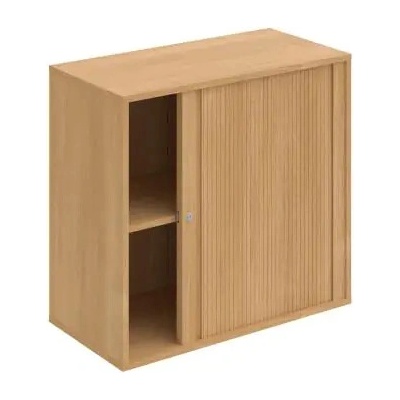 Policová skriňa Drive, zámok, 80x74x40 cm, dub/dub