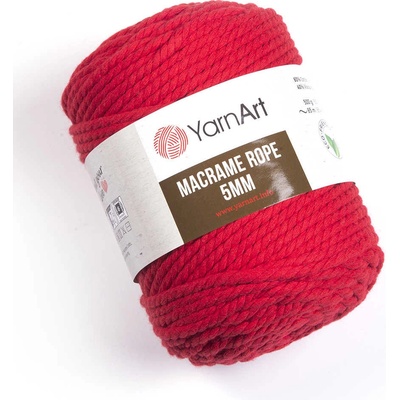Yarn Art Macrame Rope 5 mm 773 červená