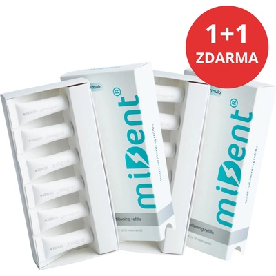 miDent Sensi+ náhradní náplně do sady na bělení zubů 6 ks