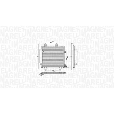 Kondenzátor klimatizace MAGNETI MARELLI 350203753000