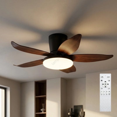 Brilagi - димируем LED таванен вентилатор LED/32W/230V 95 см черен/кафяв + дистанционно управление (BG3999)