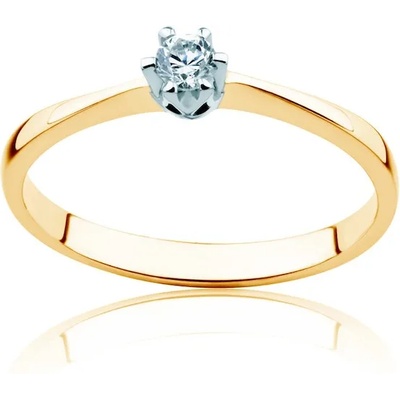 SAVICKI Годежен пръстен Triumph of Love: двуцветно злато, бял сапфир