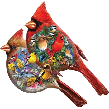 Masterpieces - Puzzle Cardinals - Shaped - 1 000 piese